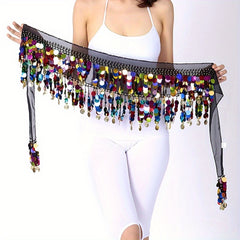 Sequin Belly Dance Hip Cover Skirt