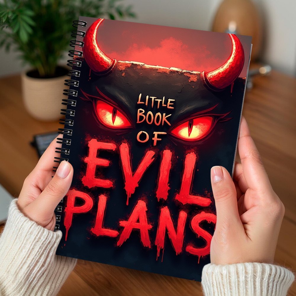 Evil Plan Toroidal Spiral Notebook Journal School Office Supplies