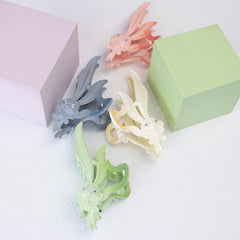4pcs Rabbit Shaped Hair Claw with Long Rabbit Ears for Women Girls