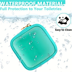 Clear Travel Makeup Bag Small Cosmetic Zipper Pouch Translucent Coin Purse