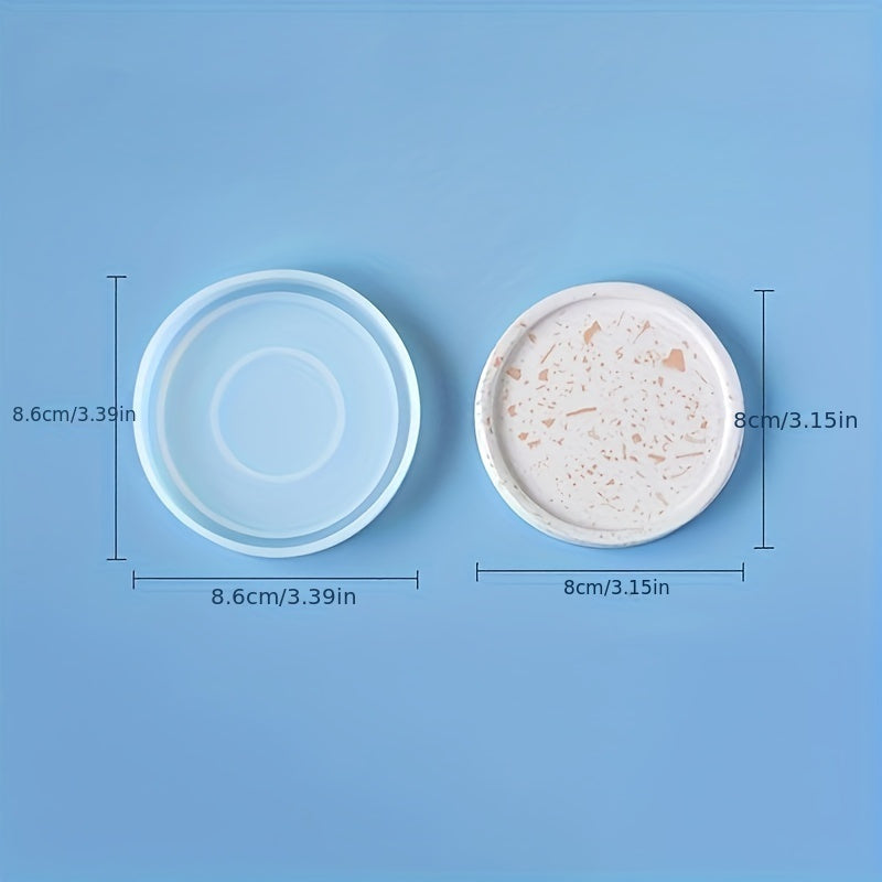 Circular Coaster Silicone Mold for DIY Home Desk Decor