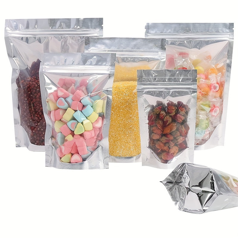 50 Resealable Mylar Bags Stand Up Pouch for Small Business