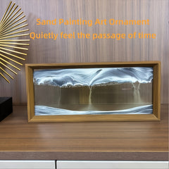 15 Inch 3D Sand Art in Wooden Frame Tabletop Decor