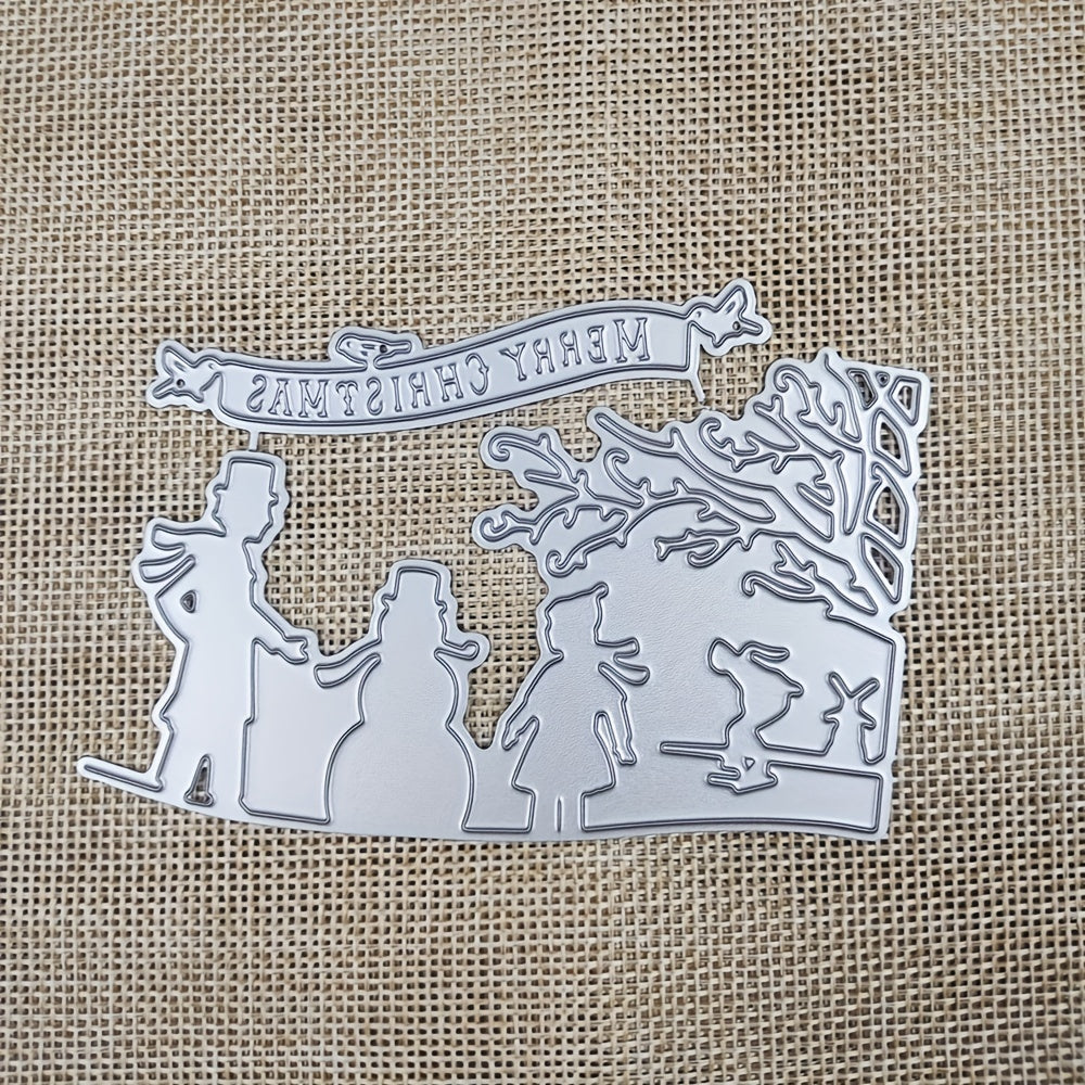 Christmas Metal Cutting Dies Silvery Embossing Die Cut Stencil DIY
