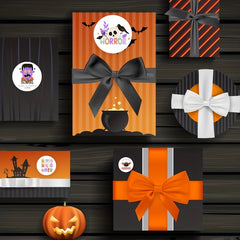 500pcs Halloween Funny Cartoon Stickers Self-adhesive Holiday Decoration