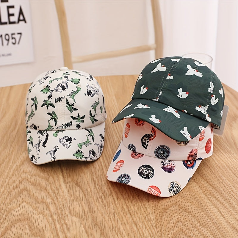 Kids Letter Embroidered Sunshade Baseball Cap