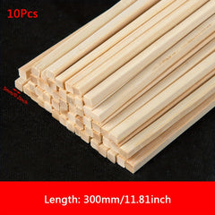 50pcs Bamboo and Wood Stick Set DIY Building Material Construction Hard Texture
