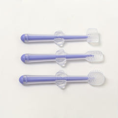 Baby Toddler Toothbrush Set 3pcs Silicone Cleaners 360 Toothbrush Soft Bristles