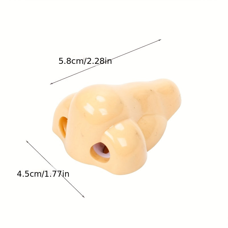 Nose Shaped Pencil Sharpener Large Nostril Manual Double Hole Sharpener