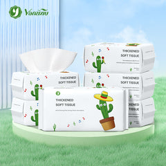 5 Packs Disposable Cotton Face Towel - Soft Cleansing Paper for Men and Women