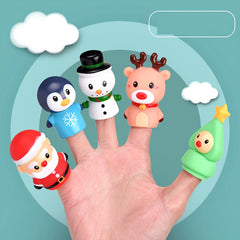 5pcs Dino Puppet Set T-Rex Interactive Finger Gloves for Parties & Holiday