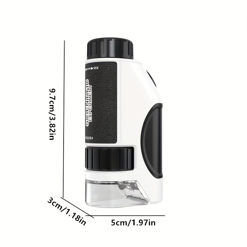 Mini Handheld Microscope Toy 50X 300X with LED Light