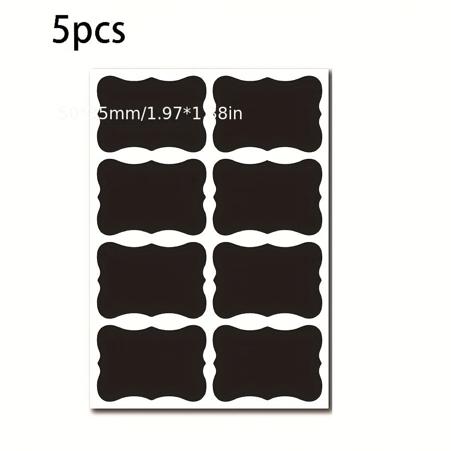 40pcs Kitchen PVC Label Stickers Erasable Reusable