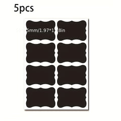 40pcs Kitchen PVC Label Stickers Erasable Reusable