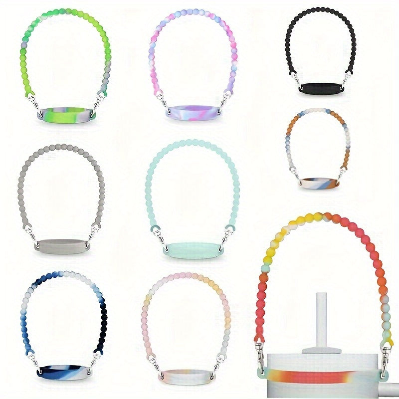 Silicone Water Bottle Handle, Reusable Cup Rope for 8-40oz Cups