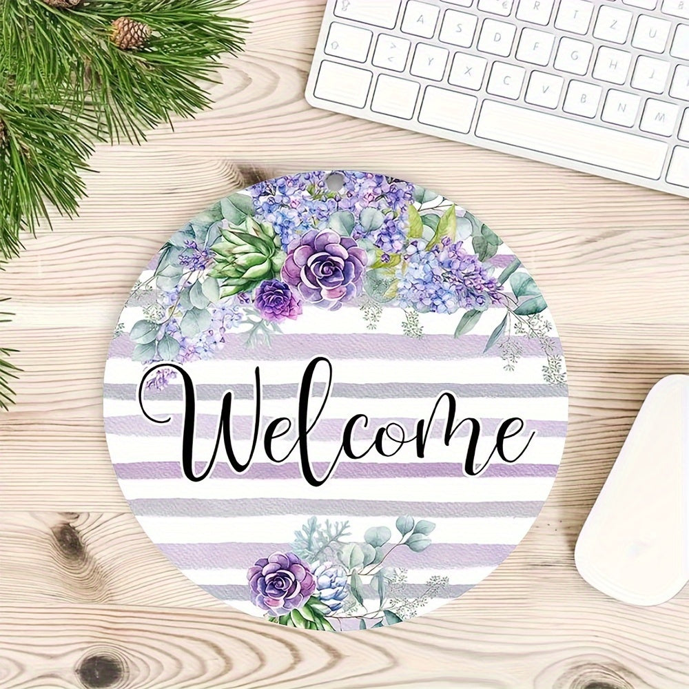 Flowers Round Mouse Pad Stylish Round Mousepad for Office Computers Laptop