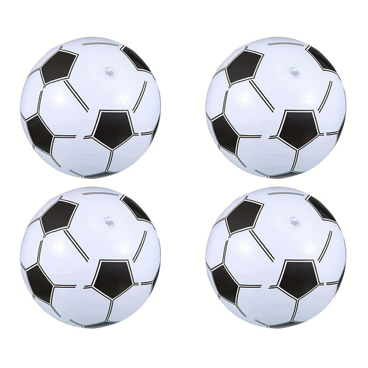 4-Pack 30.99 cm Inflatable Soccer Beach Balls