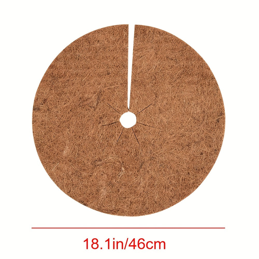 5pcs Coconut Shell Fiber Mulch Mat Anti-grass Flowerpot Mat