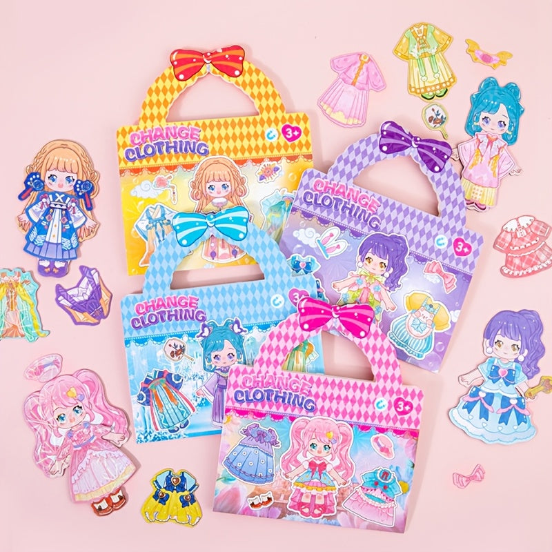 Princess Dress up Refrigerator Sticker Toy