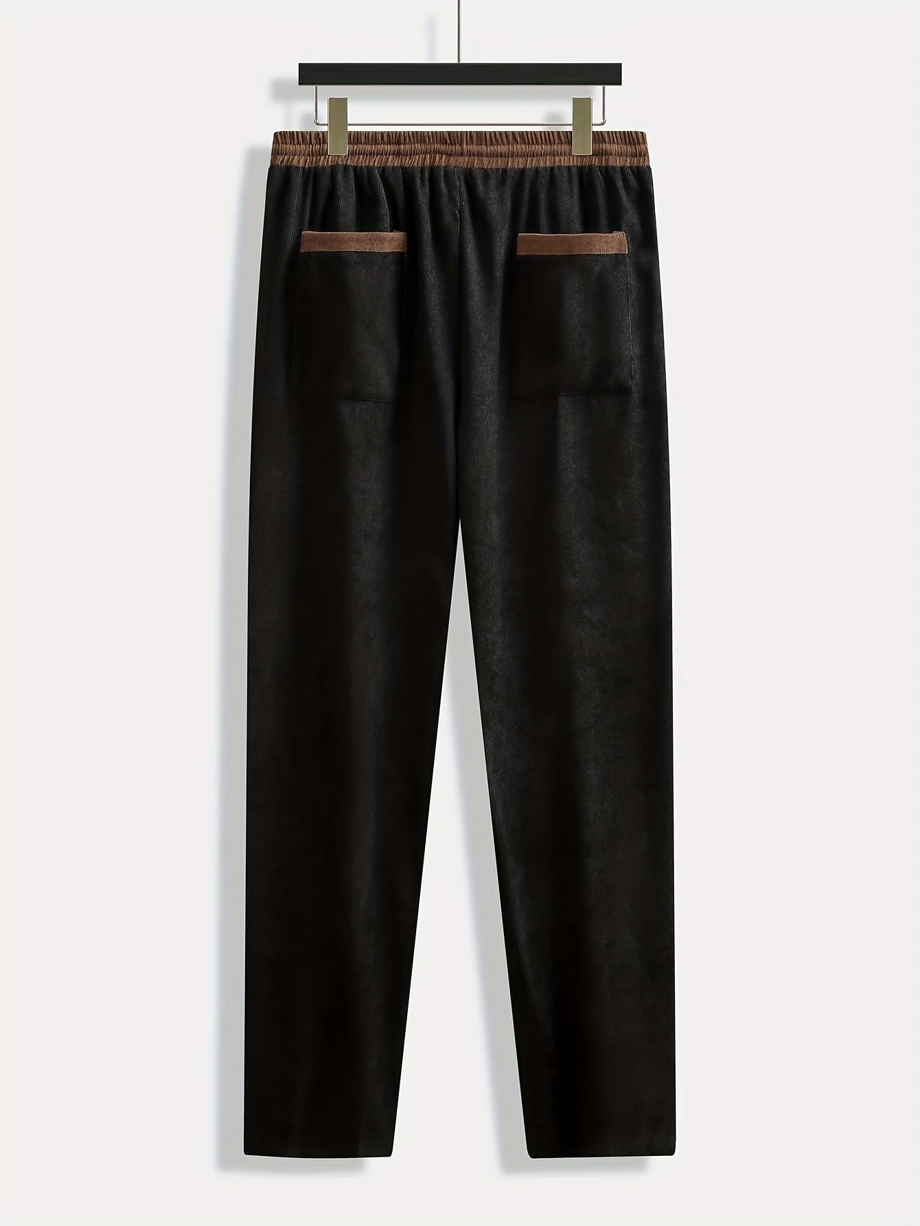  Drawstring Wide Leg Corduroy Trousers