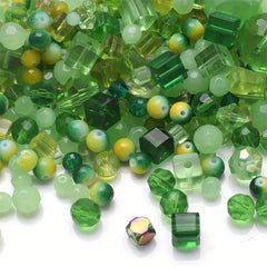 45g Crystal Glass Beads Set - DIY Jewelry Making Accessories