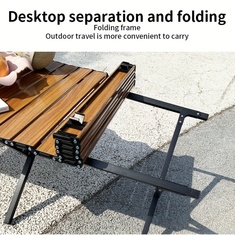 Folding Picnic Table Portable Low Height Egg Roll Table