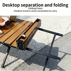 Folding Picnic Table Portable Low Height Egg Roll Table