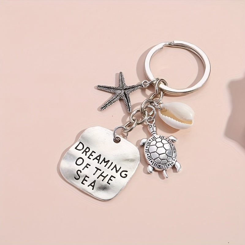Turtle Starfish Keychain Pendant Dreaming Of The Sea Bag Ornament Accessories