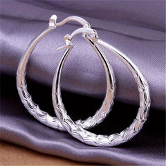 Golden Big Circle Hoop Earrings 18K Plated Jewelry For Women