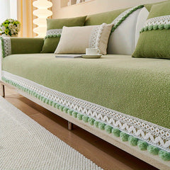 Pastoral Flower Sofa Slipcover Universal Couch Cover Non Slip