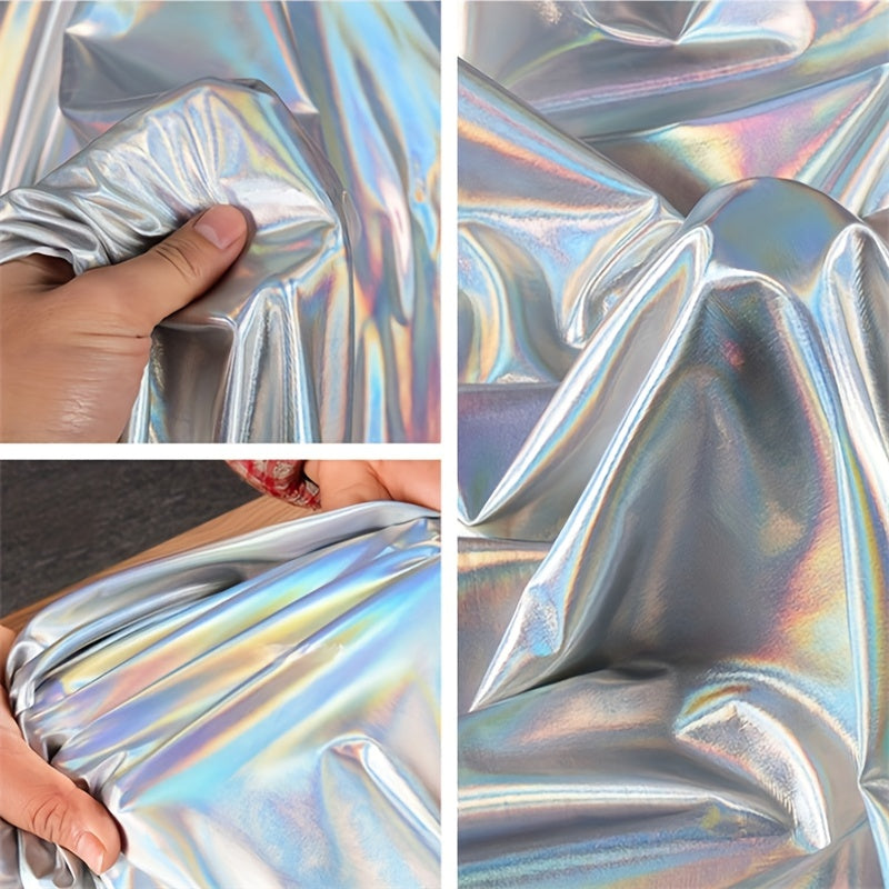 Colorful Graduation Elastic Glare Fabric