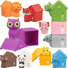Forest Animal Hand Puppet Toys 10pcs Set for Role Play