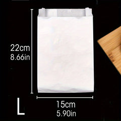50pcs Disposable Food Packaging Bag Bread Fried Chicken French Fries Paper Bag