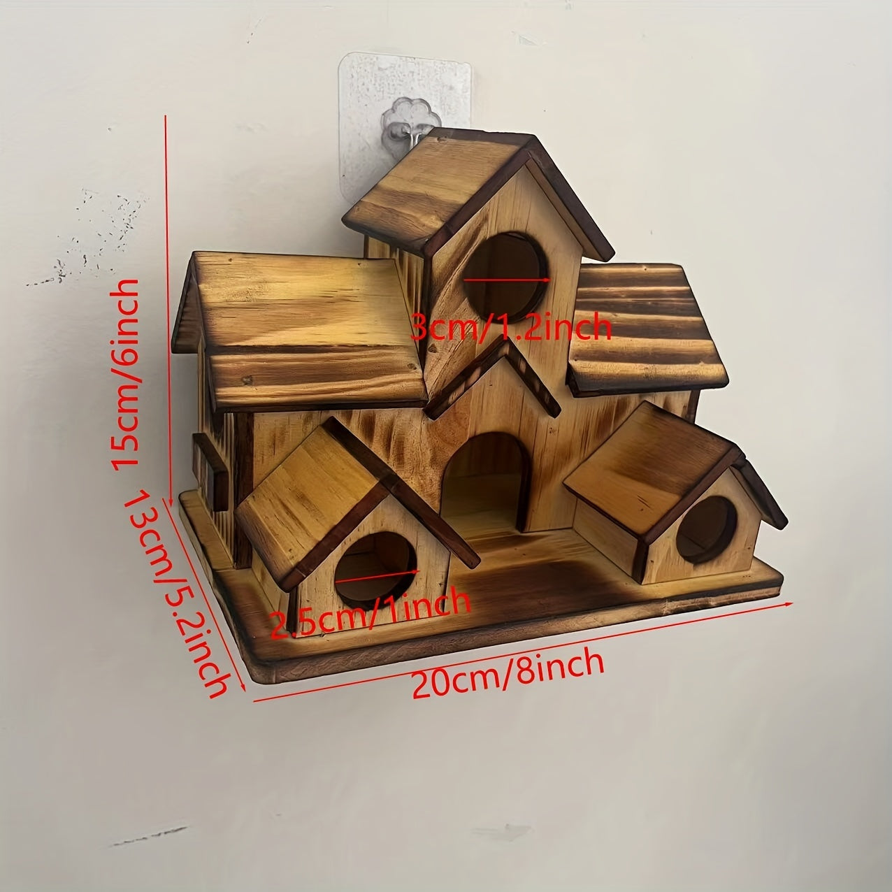 Stylish Wooden Bird House for Outdoor Garden D&eacute;cor