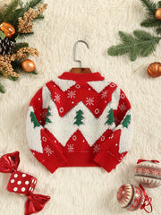 Christmas Kids Knitted Pullover Sweater Top