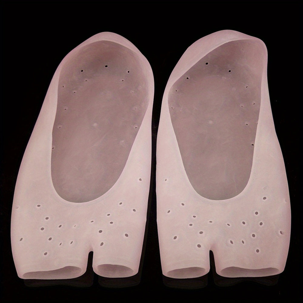 Open Toe Socks with Silicone for Foot Moisturizing