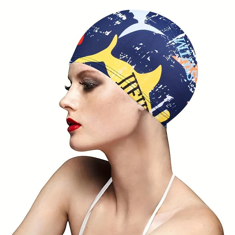 Vibrant Print Swim Cap for Enhanced Swim Experience