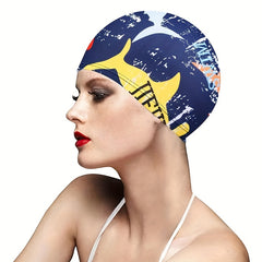 Vibrant Print Swim Cap for Enhanced Swim Experience