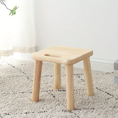 Wooden Shoe Changing Stool for Kids & Adults - Portable Foot Rest Stool