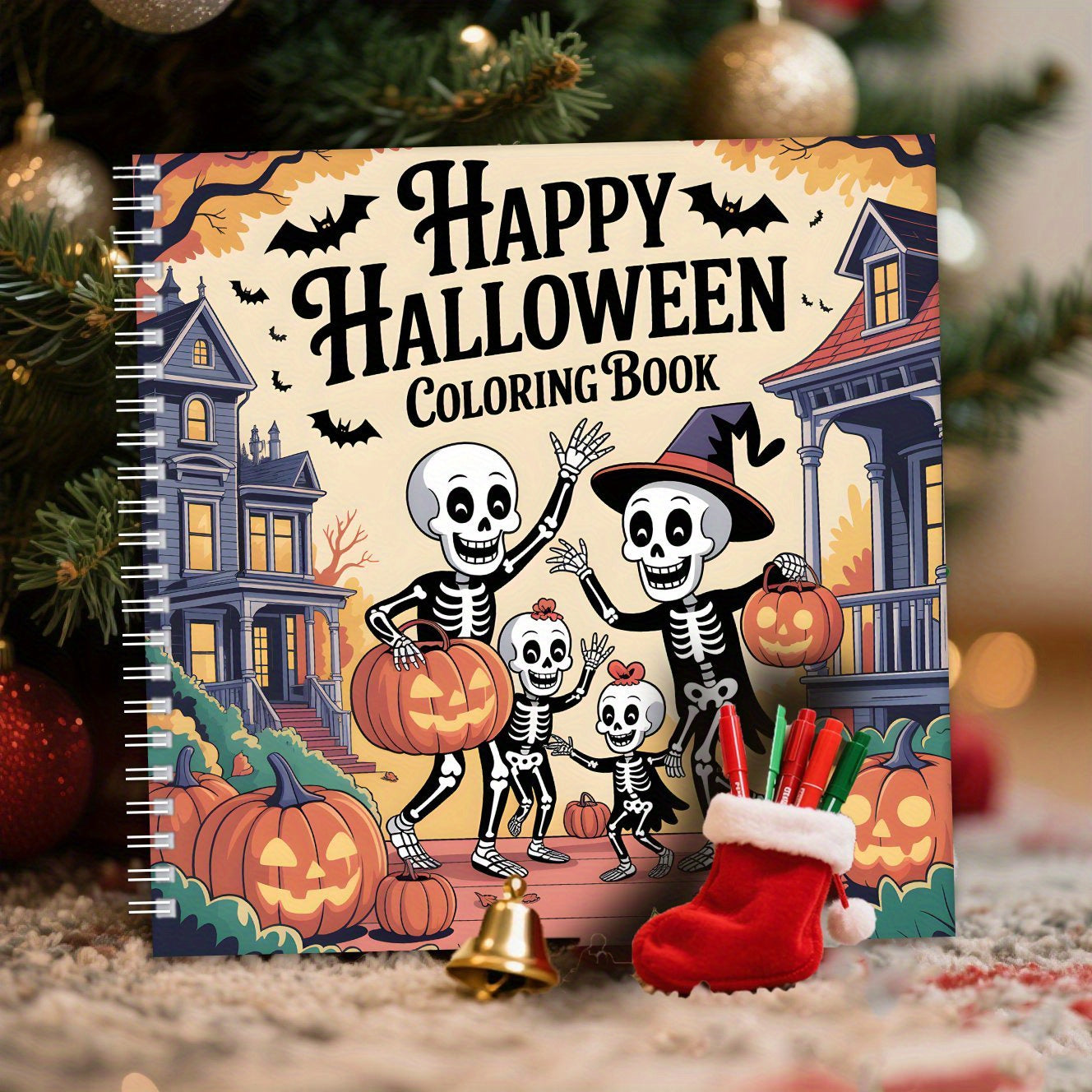 Halloween Coloring Book - Pumpkin Designs for Stress Reduction