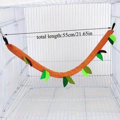 Rat Climbing Swing Toy Set Hammock Squirrel Drill Tube Twig & Leaf