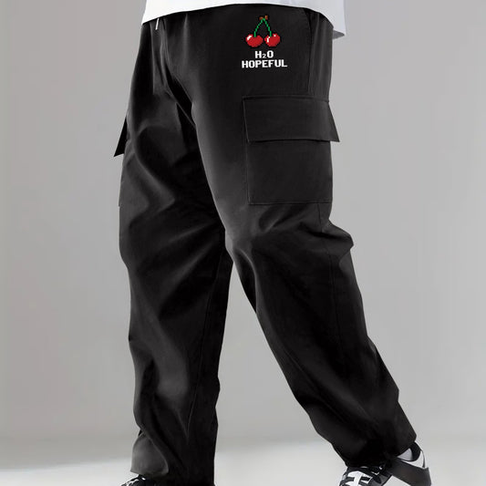 Cargo Pants Men's Flap Pocket Trousers Outdoor Streetwear Hip Hop Style