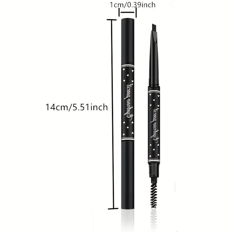 Waterproof Double Headed Eyebrow Pencil Automatic Rotating