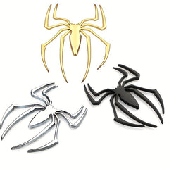 Spider Car Metal Sticker 3D Stereo Body Side Tail Motorcycle Flower