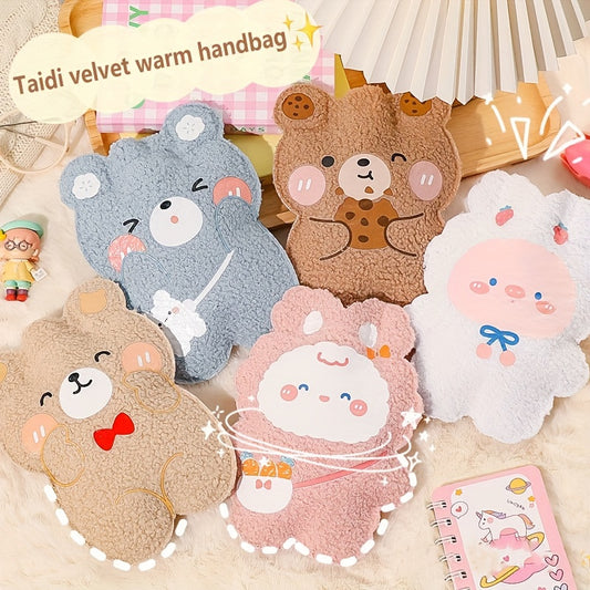 Cartoon Plush Hot Water Bag Teddy Soft Hand Warmer Office Outdoor Activities