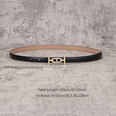 Women's Leather Thin Belt Casual Decorative Waistband