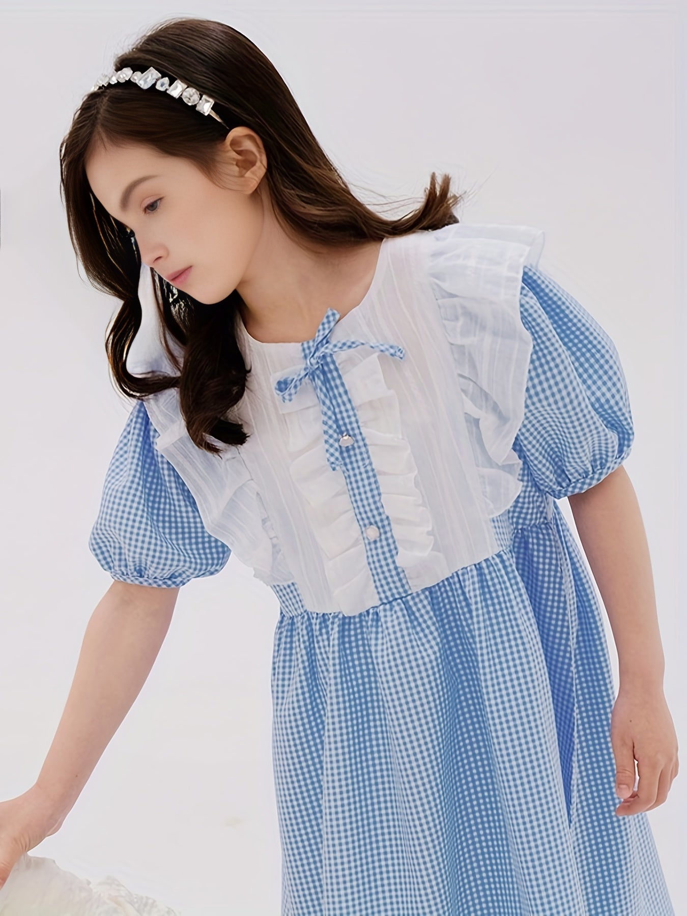 Plaid Princess Dress for Girls - Perfect for Summer Parties