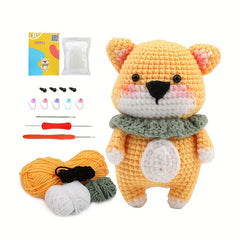 Crochet Kit for Beginners - Learn to Crochet Dog - Step by Step Tutorial
