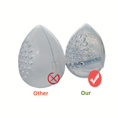 4pcs Makeup Sponge Case Protective Container Cosmetic Egg Storage Cases