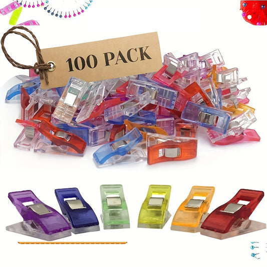 100pcs Multifunctional Sewing Clips Quilting Clips Fabric